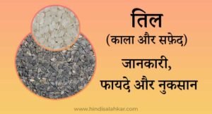 काले और सफेद तिल खाने के फायदे और नुकसान | Til khane ke fayde aur